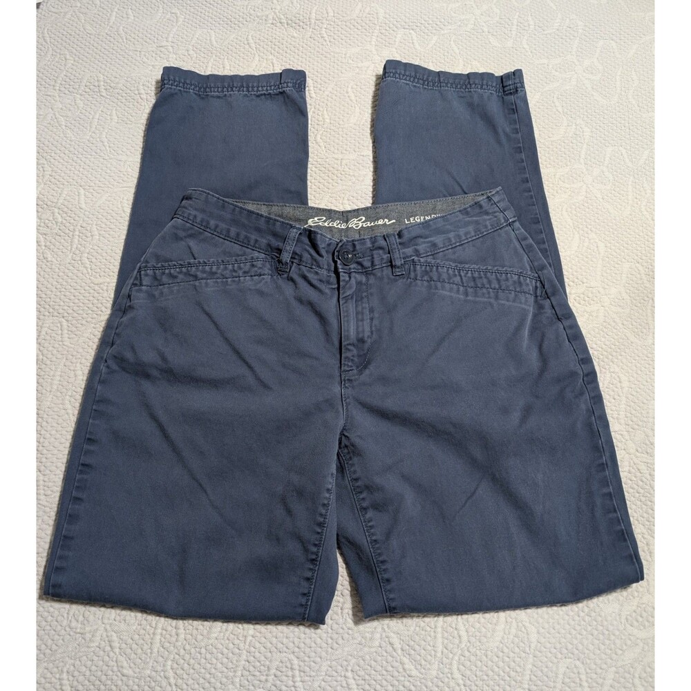 Eddie Bauer Legendwash 8 (Fits 31 X 31) Curvy/Straight Double Button Preppy